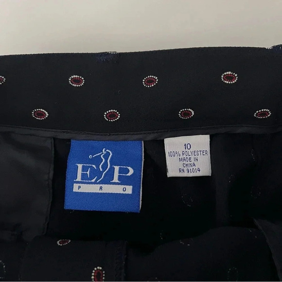 EP Pro Women’s Golf Apparel, Shorts, Navy pattern. Comfortable/Adjustable, sz 10 - Picture 6 of 9